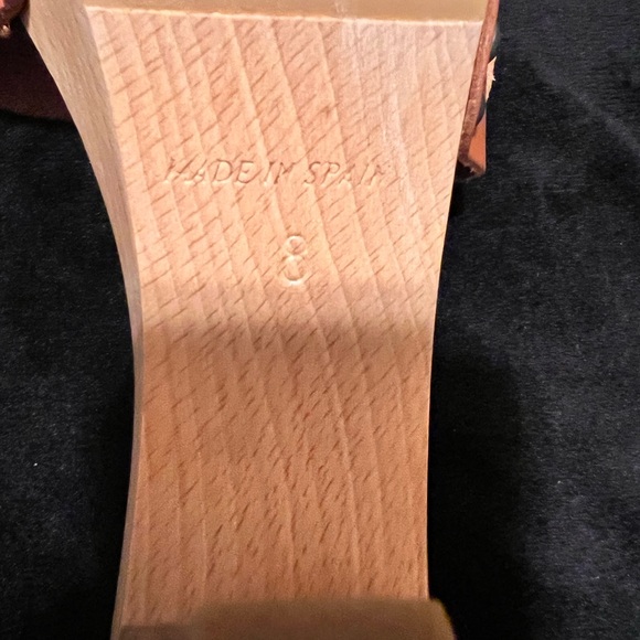 Jeffrey Campbell mules, wood and leather. Size 8 - Picture 4 of 6